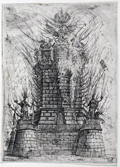 1637: The square tower with fireworks