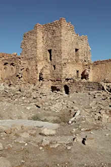 Castra: Square tower, Qsar Bshir, Mobene fortress, Jordan desert