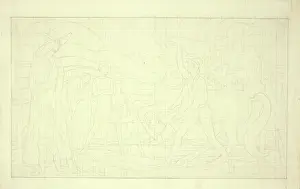 Composition: Squared Composition Drawing for The Rehearsal