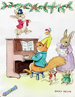 Squirrel playing Piano