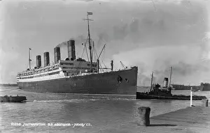 Nautical: S.S. Aquitania in Southampton