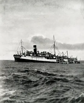 Sunk: SS Athenia torpedoed and sunk, WW2