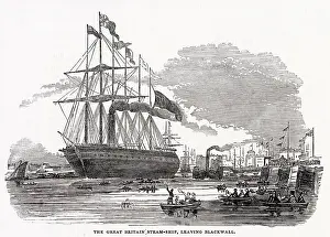 Towed: SS Great Britain Leaving Blackwall 1845