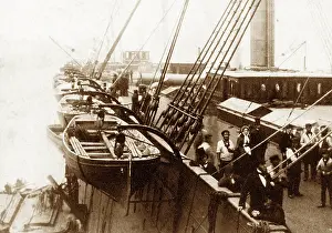 SS Great Eastern during construction Victorian period