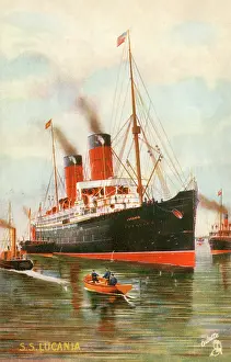 Riband: SS Lucania - Cunard
