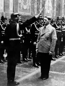 Adjutant: SS members congratulate Adolf Hitler on his birthday, Berli