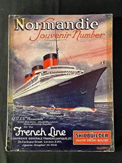 Shipbuilder: SS Normandie - souvenir number of The Shipbuilder