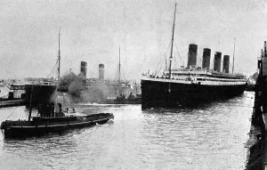 Bulkheads: SS Olympic leaving Southampton, 1912
