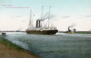 Suez: SS Oroya on the Suez Canal, Egypt