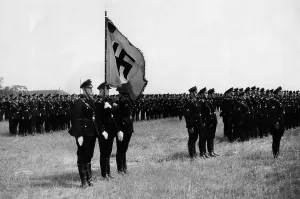 Oberwiesenfeld: SS parade on the Munich Oberwiesenfeld, 1936