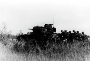 Invading: SS unit at Lake Ilmen, 1943