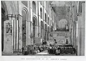 Alban: St. Albans Abbey, Restored, Interior