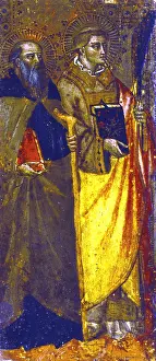 Abbot: St Anthony Abbot (left) and a martyr. Painting