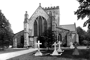 Asaph: St Asaph, Cathedral west front 1890