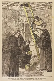 Aubert: ST AUBERT SKULL RELIC
