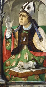 Mitre: St Augustine (354-430), one of the great fathers