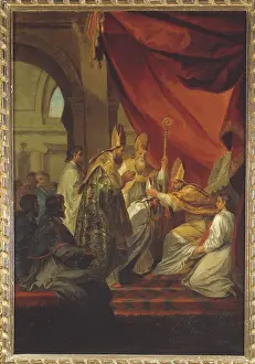 Mitre: St. Augustine consecrated as bishop
