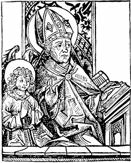 Mitre: St Augustine of Hippo (350-430) one of the great