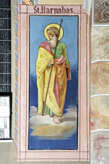 Christendom: St Barnabas, wall fresco