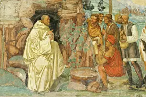 Sainted: St. Benedict prays and preches to farmers