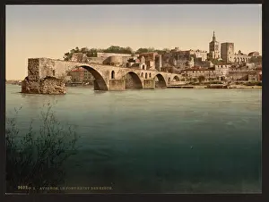 Avignon: St. Benezech (i.e. Saint Benexet), bridge, Avignon, Provence