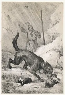 Hurrying: ST BERNARD RESCUING