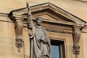 Jouffroy: St Bernard statue, Cour Napoleon, Louvre, Paris, France
