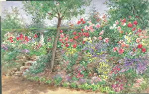 Pressland: St. Botolph's, Sevenoaks. Garden with path and flowers