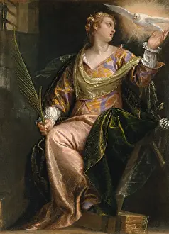 Lcgrfa1710: St Catherine of Alexandria in Prison, by Veronese