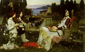 Cecilia: St Cecilia, by J W Waterhouse