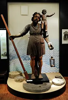 Latvia: St Christopher, or Big Kristaps. Early 16th century. Wooden