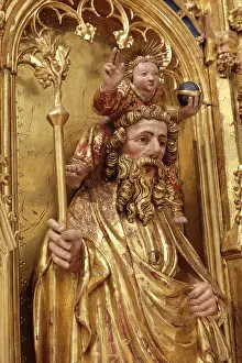 Baerze: St Christopher, Crucifixion Altarpiece, Musee
