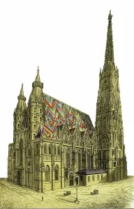 Dwarfed: St. Etienne's Cathedral. Vienna