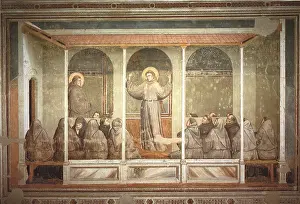 1320: St Francis and Brethren, by Giotto