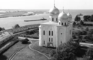 Yuriev: St. George Cathedral of Yuriev Monastery. Novgorod, 1991