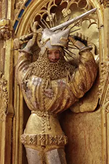 Baerze: St George, Crucifixion Altarpiece, Musee des Beaux-Arts