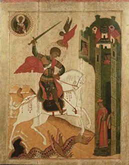 Reproduced: St. George and Dragon icon