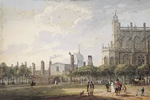 Sandby: St. George's Chapel, Windsor, from inside Henry VIII Gate