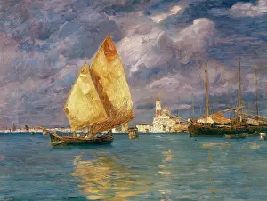 Macchiaioli: St. George's Marina; painted by