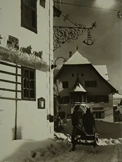 Gilgen: St. Gilgen. Postplatz in St. Gilgen. About