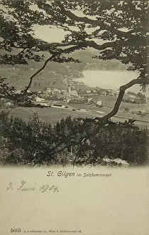 Ledermann: St. Gilgen at Wolfgangsee. 1904. Collotype
