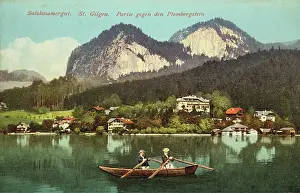 Wolfgangsee: St. Gilgen at Wolfgangsee with the Plombergstein