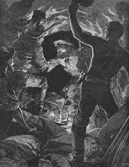 Workmen: St Gothard railway tunnel: Workmen from the Swiss