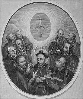 Bobadilla: St Ignatius Loyola with disciples