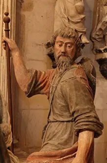 Dubreuil: St James, Entombment, Crypt, Bourges Cathedral