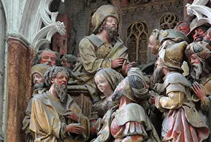 Hermogenes: St James preaching, South transept, Amiens Cathedral