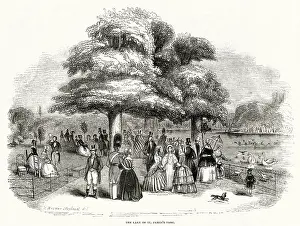 Socializing: St James's Park, Lake 1844