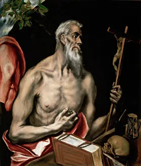 Jerome: St Jerome Penitent, by El Greco