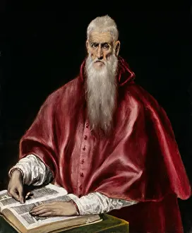 Lcgrfa1710: St Jerome as Scholar, by El Greco