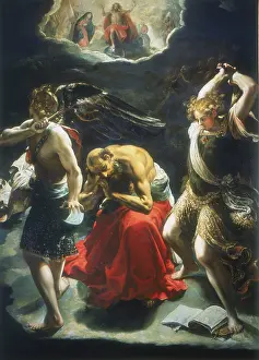 Enthroned: St Jerome's Dream'. Flagellation of the saint